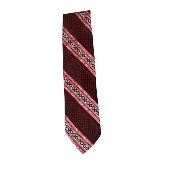 Vintage Other - Vintage Sears The Mens Store NeckTie Maroon Red Pink